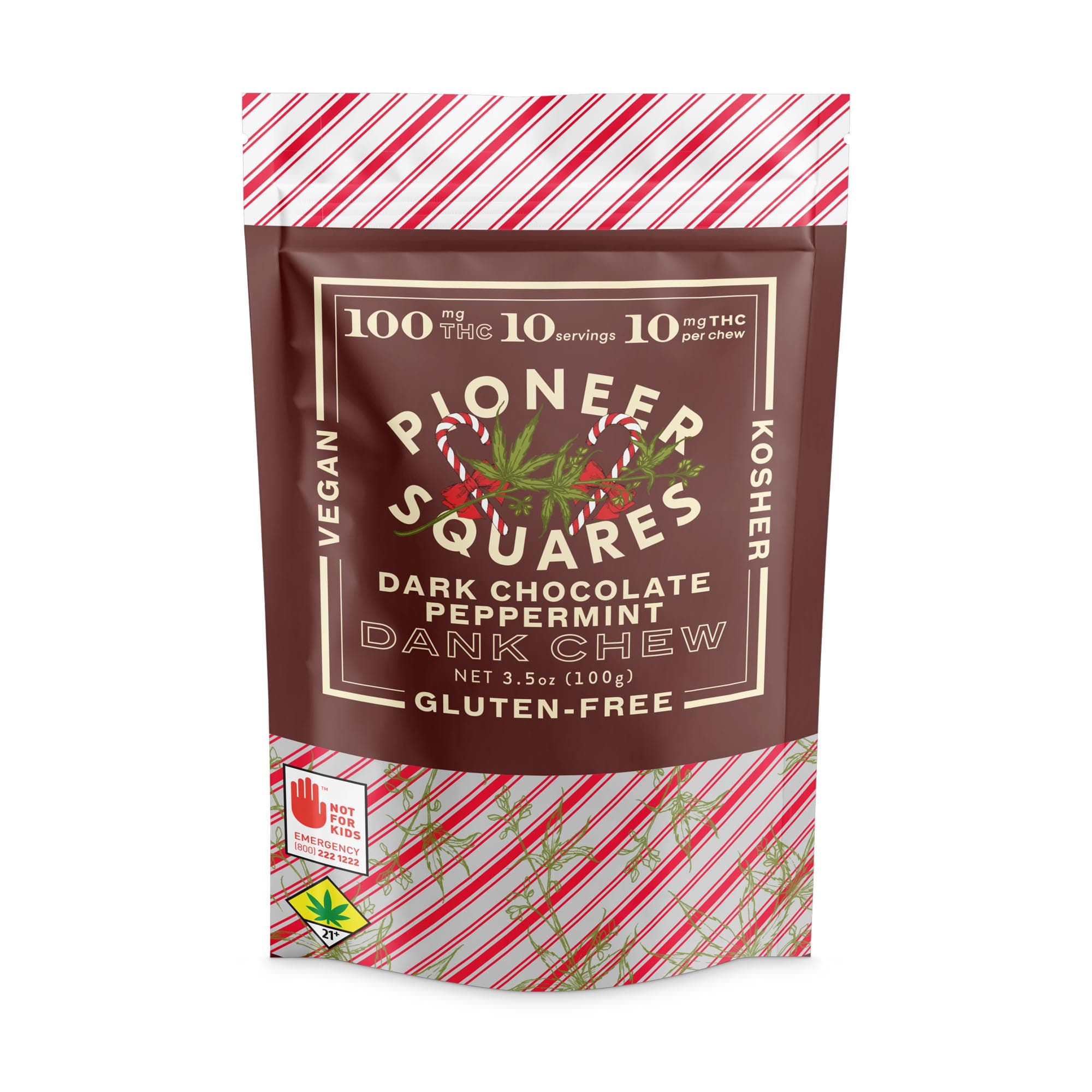 Dark Chocolate Peppermint Squares · Hybrid · 10 Pack
